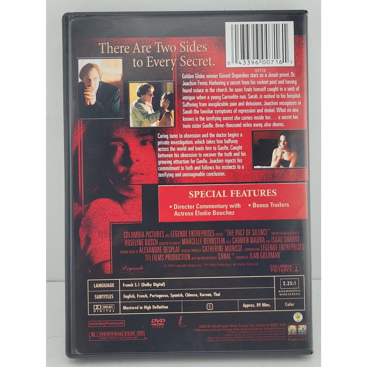 The Pact of Silence (DVD, 2003)