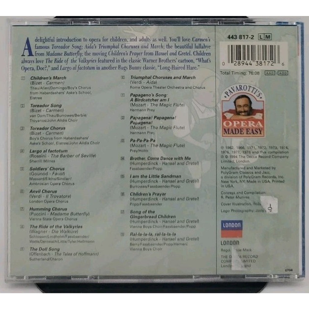 My Favorite Opera for Children by Various (CD, 1994)