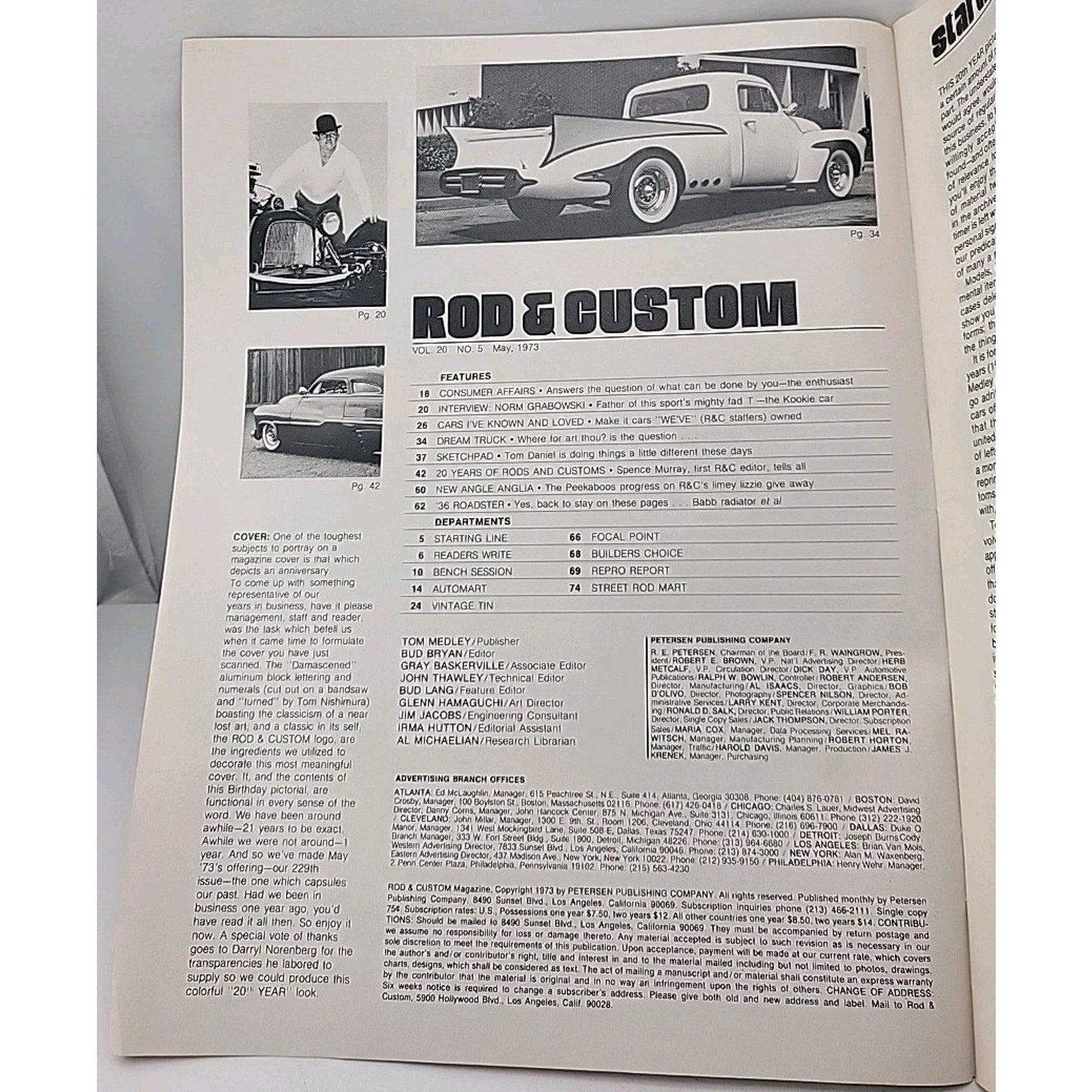 Rod & Custom Magazine - May 1973 - Vol. 20 No. 5