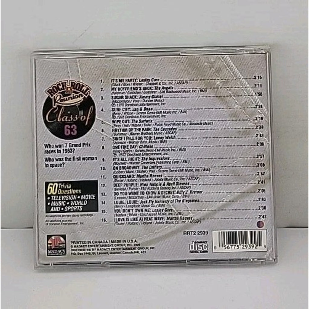 Class of 1963 by Various (CD, 1997)