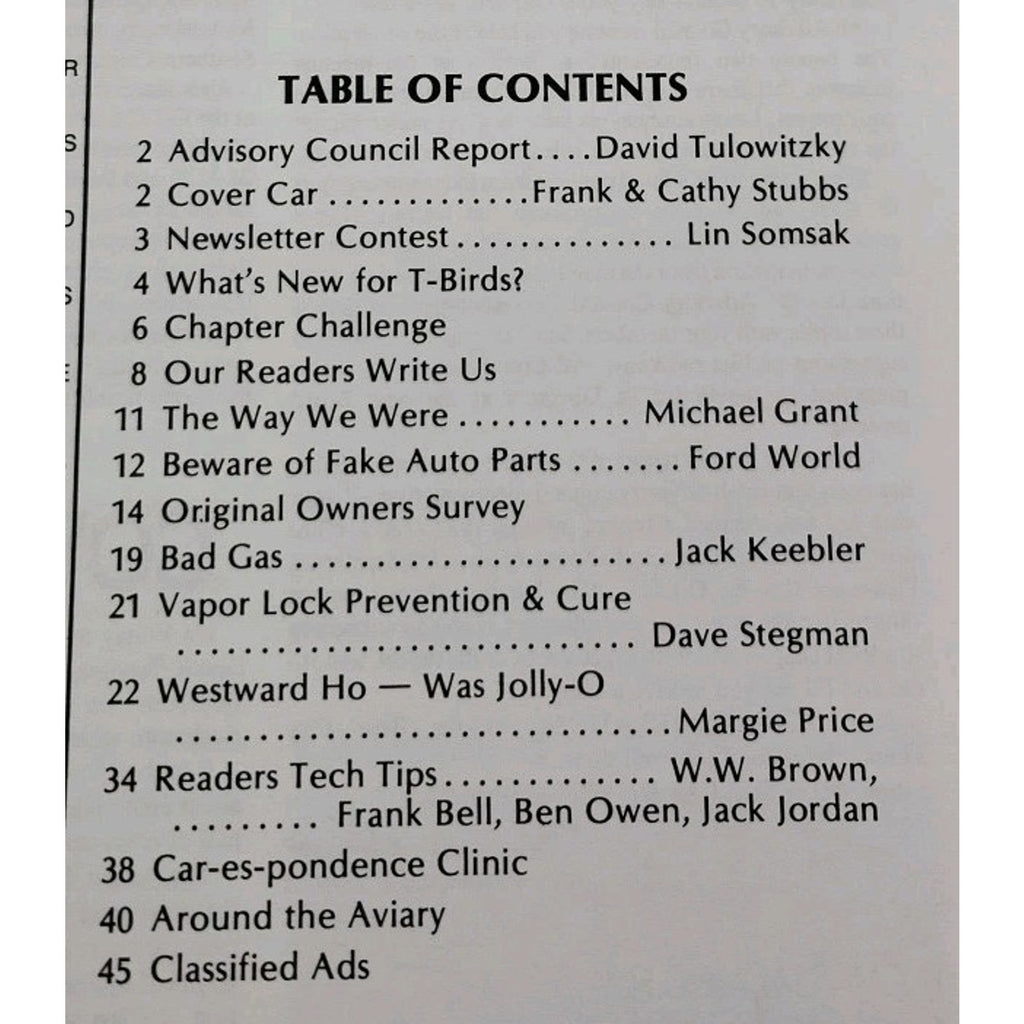 Early Bird Magazine September-October 1986