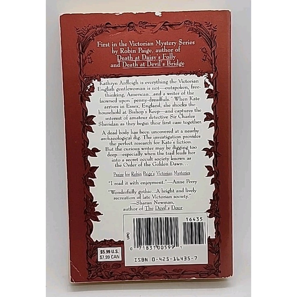 Death at Bishop's Keep by Robin Paige (1998, Uk- a Format Paperback)