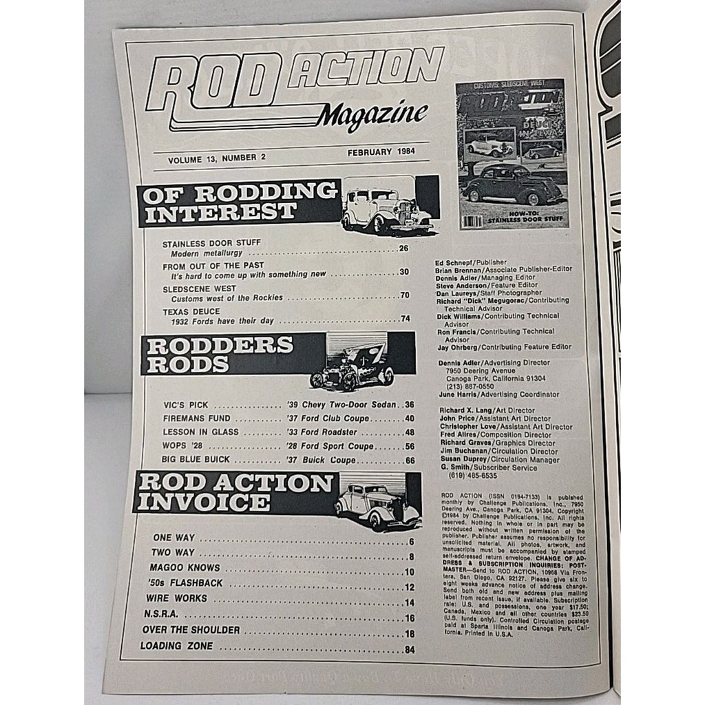 Rod Action Magazine - February 1984 - Vol. 13 No. 2