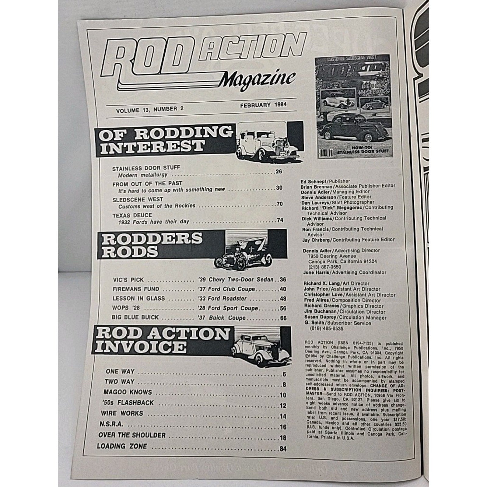 Rod Action Magazine - February 1984 - Vol. 13 No. 2