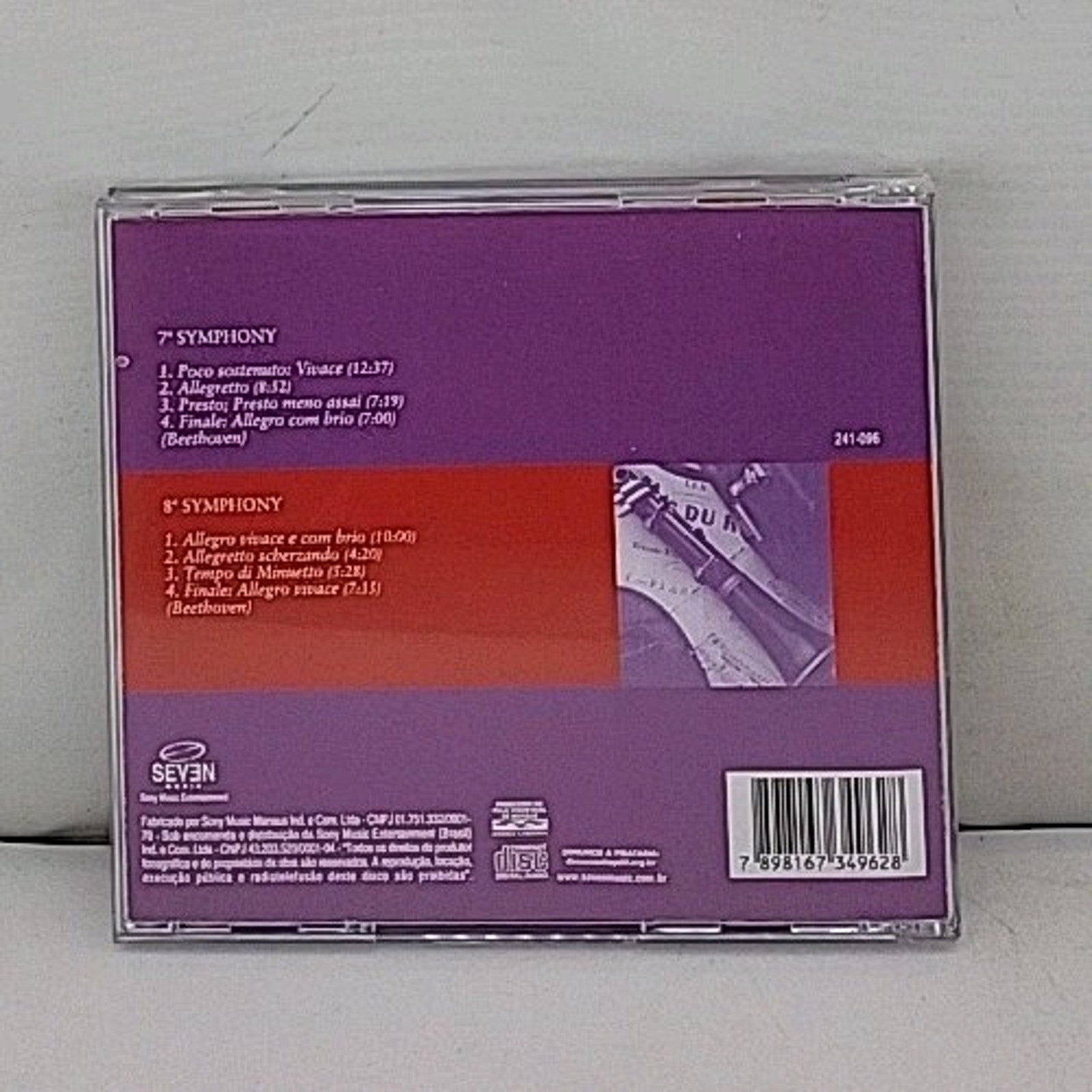 Beethoven: The Nine Symphonies 7 & 8 Sinfonias CD