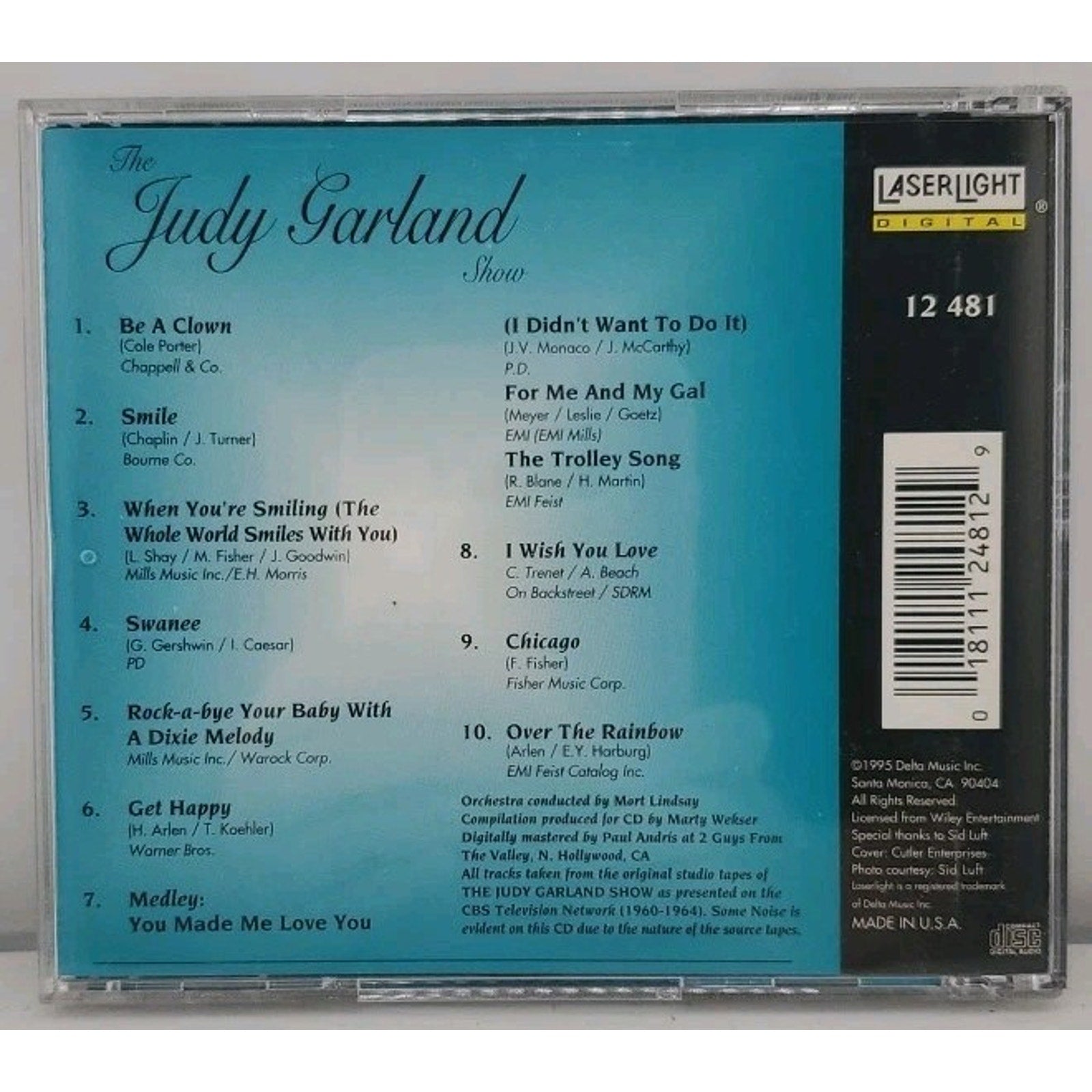 Over the Rainbow by Judy Garland (CD, 1995)