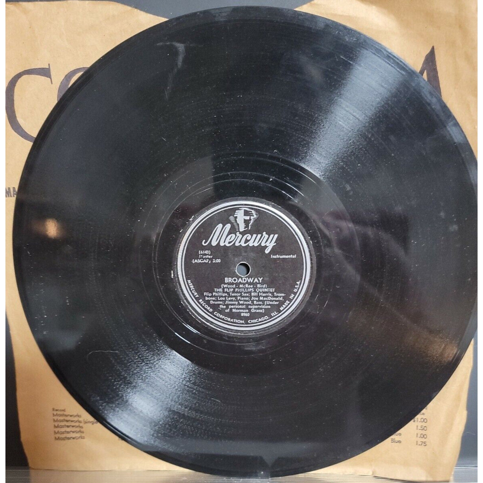 Broadway - The Flip Phillips Quintet - Mercury - 6143