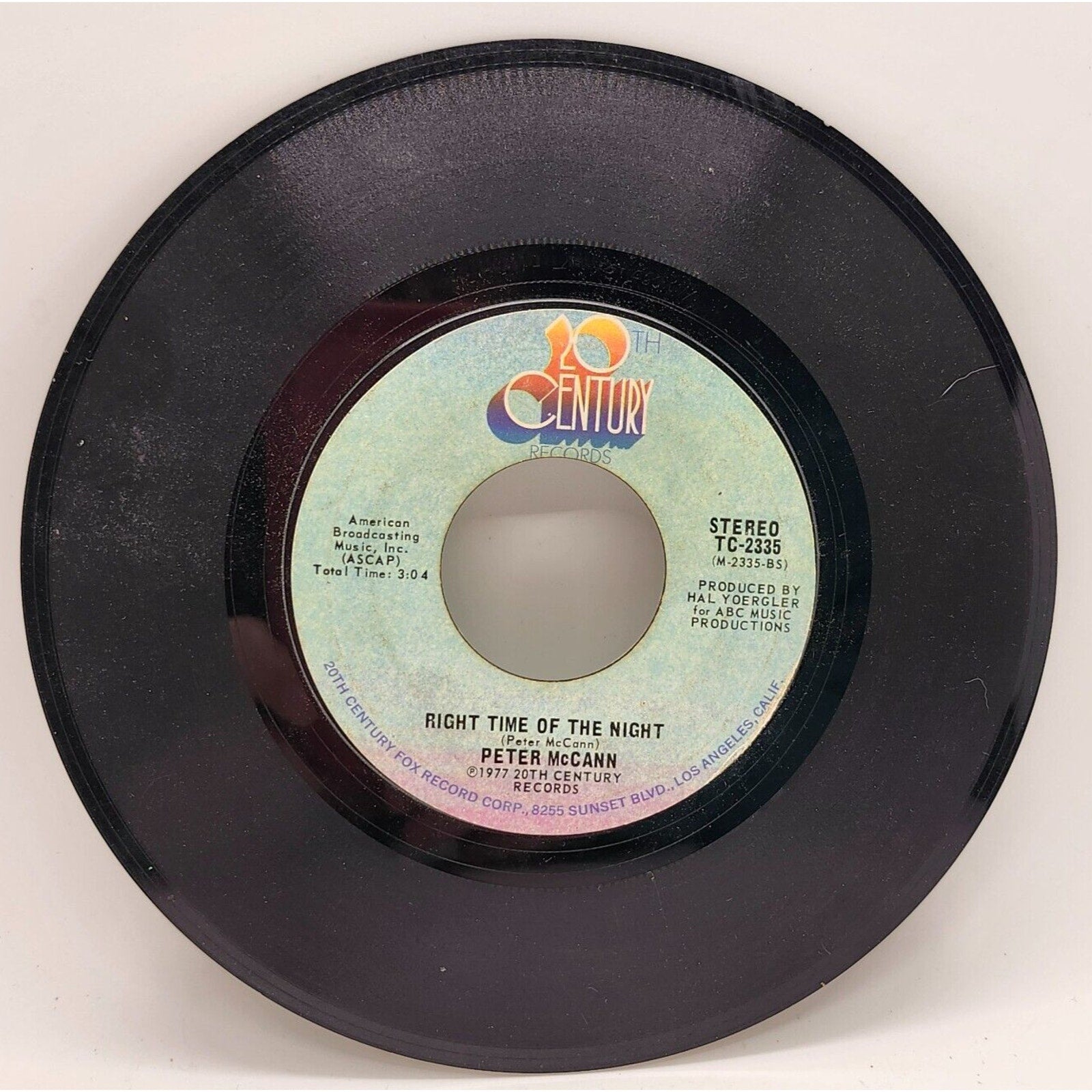 Do You Wanna Make Love / Right Time of the Night by Peter McCann (Record)