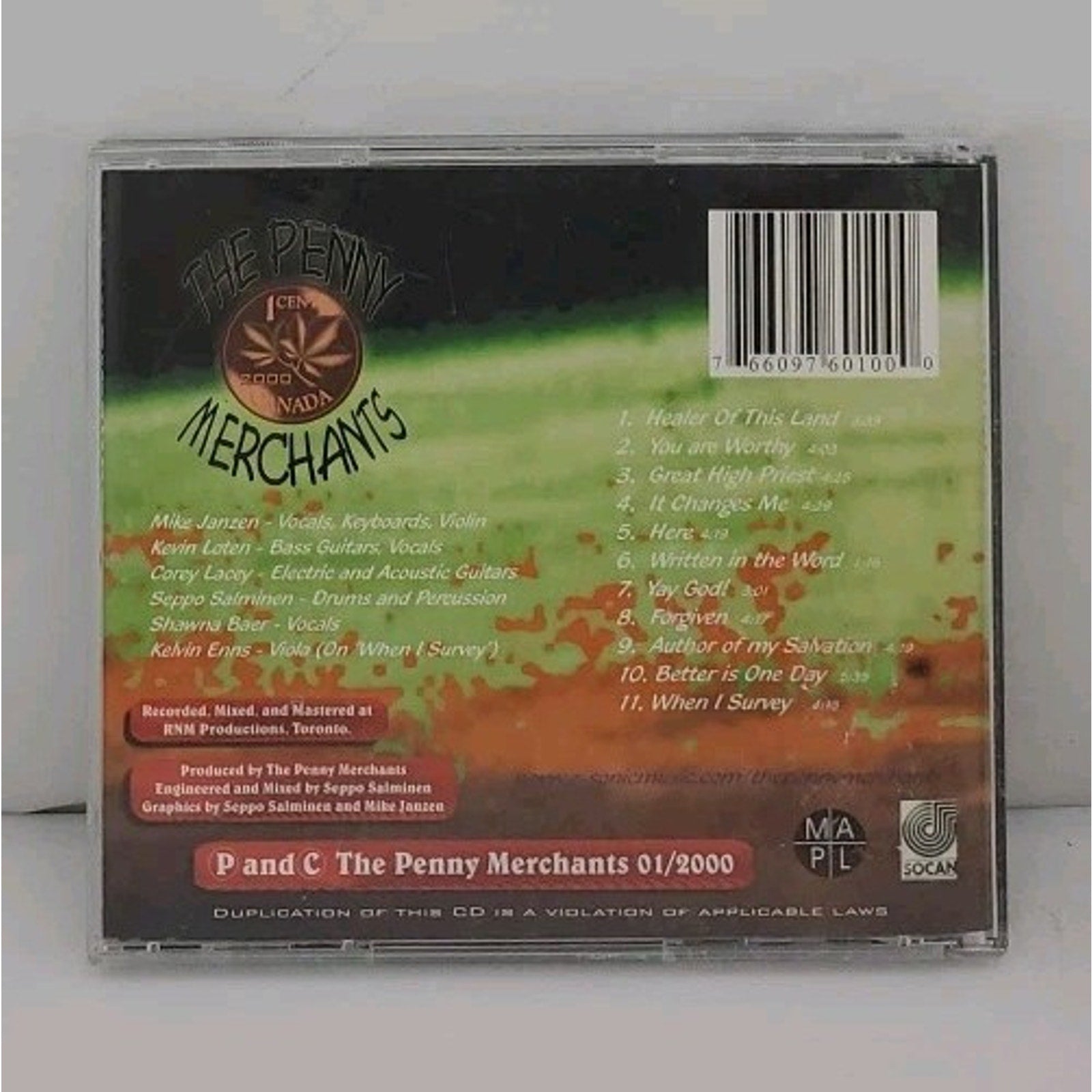 The Penny Merchants, It Changes Me (CD, 2001)