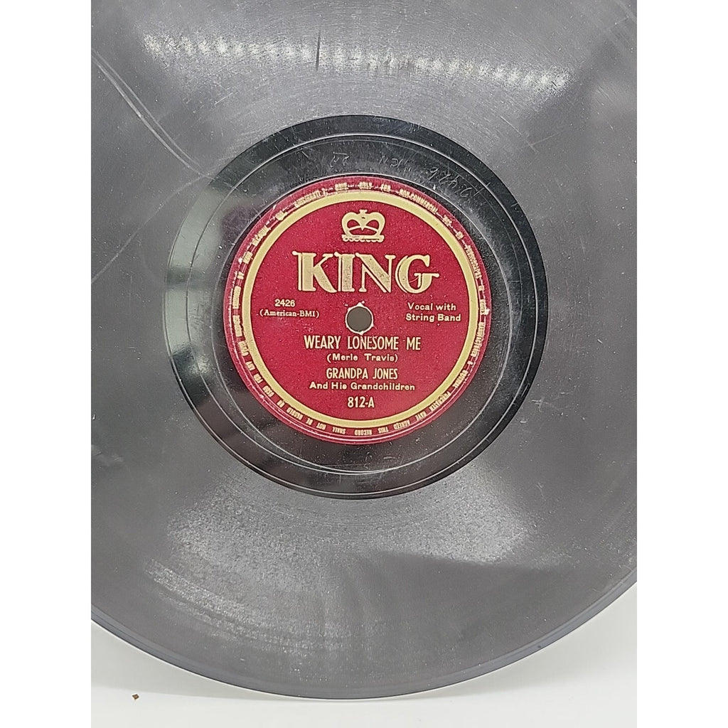 Grandpa Jones - King - Weary Lonesome Me (Record)