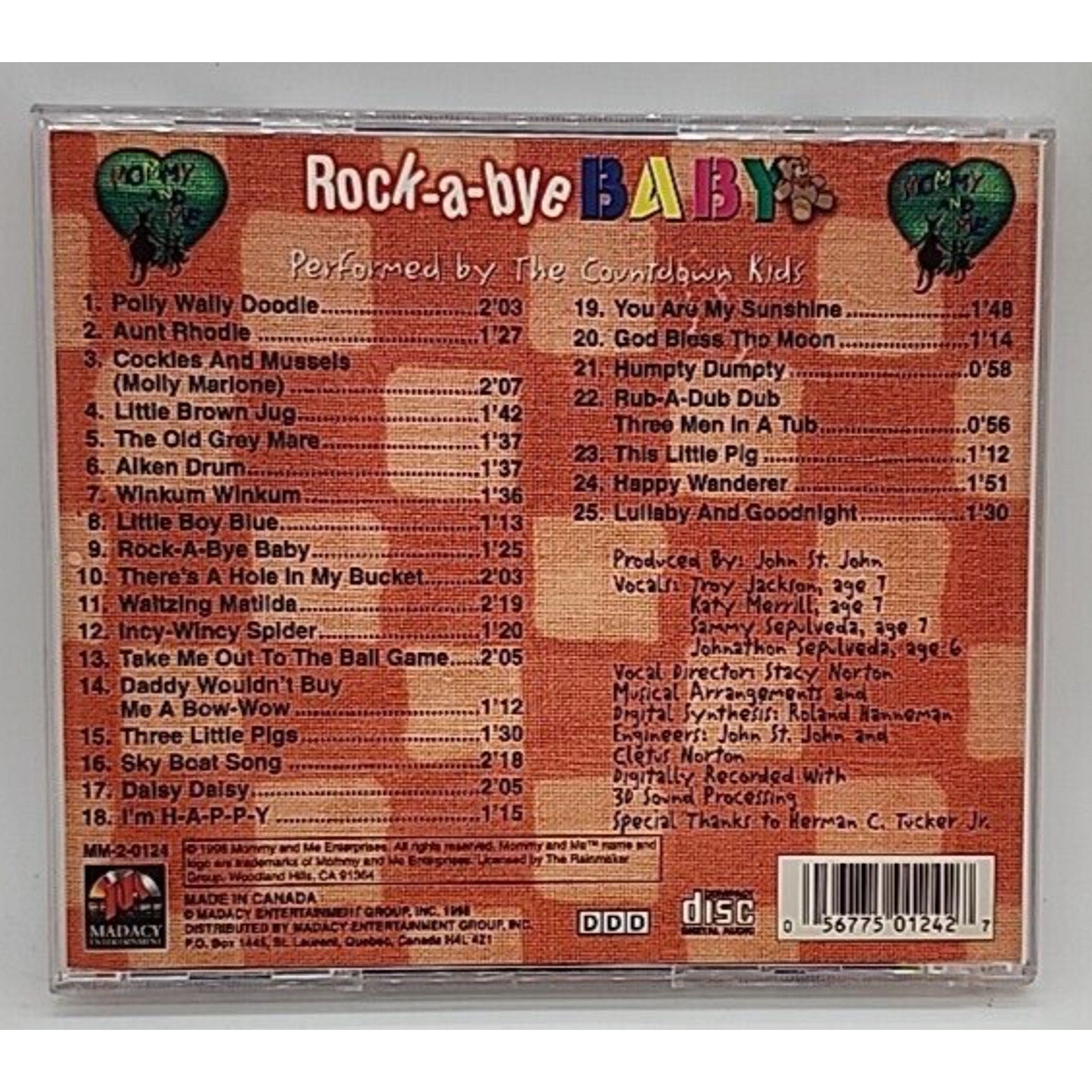 Rock-A-Bye Baby by The Countdown Kids (CD, 1998)