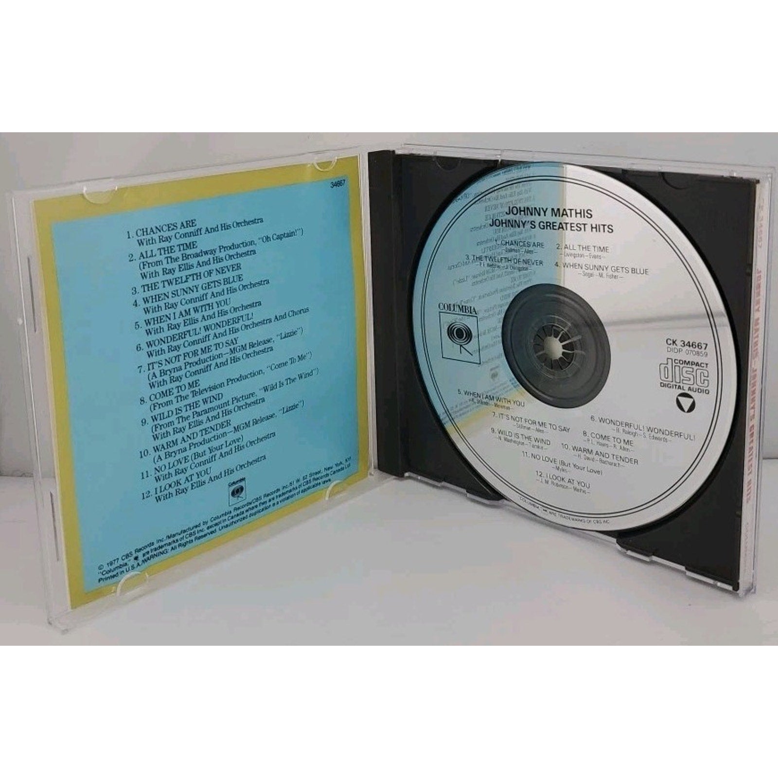 Greatest Hits by Johnny Mathis (CD, 1990)