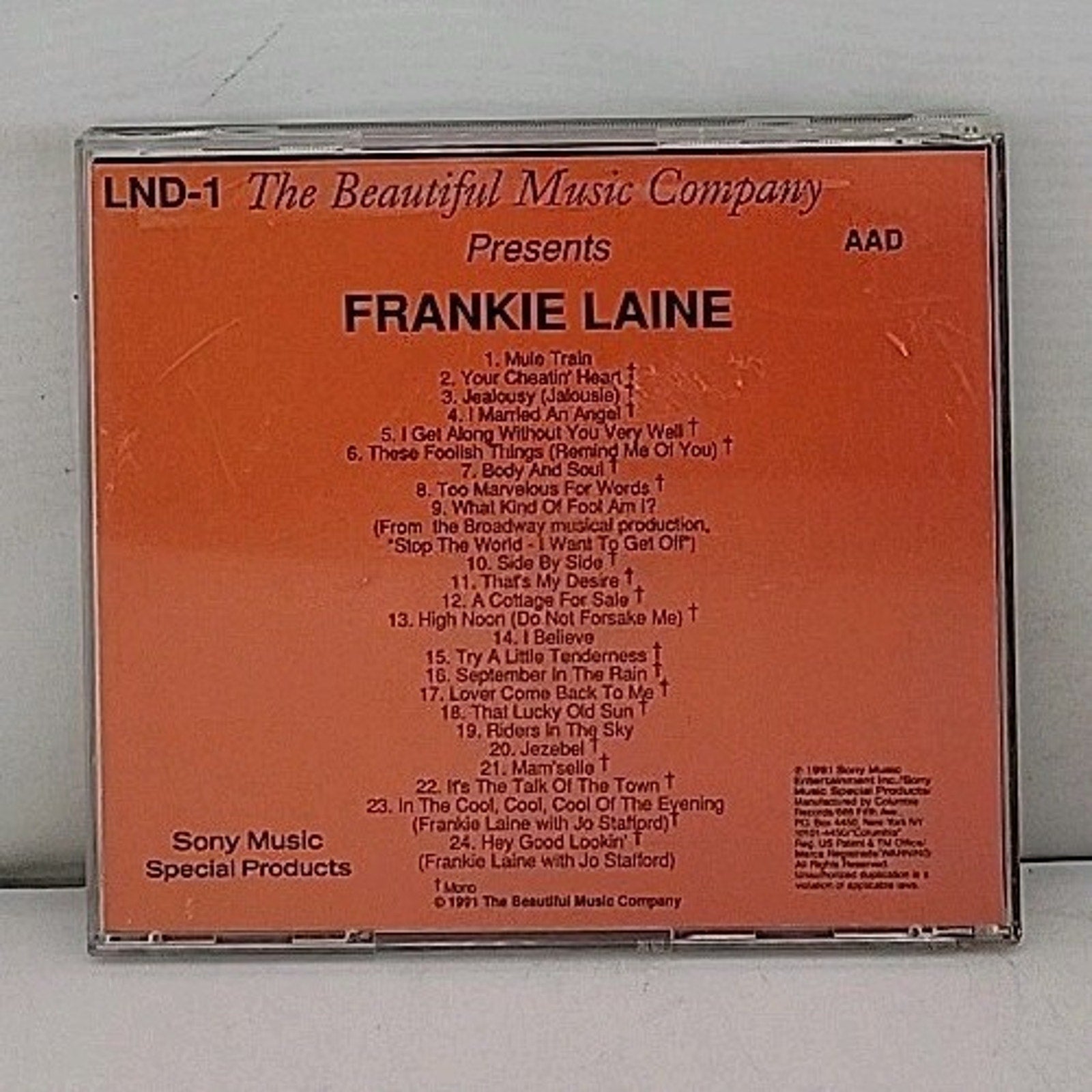 The Beautiful Music Company Presents Frankie Laine (CD)