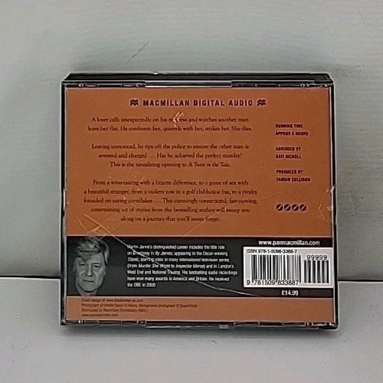 A Twist In The Tale By Jeffrey Archer - Read By Martin Jarvis - 4 CD Set