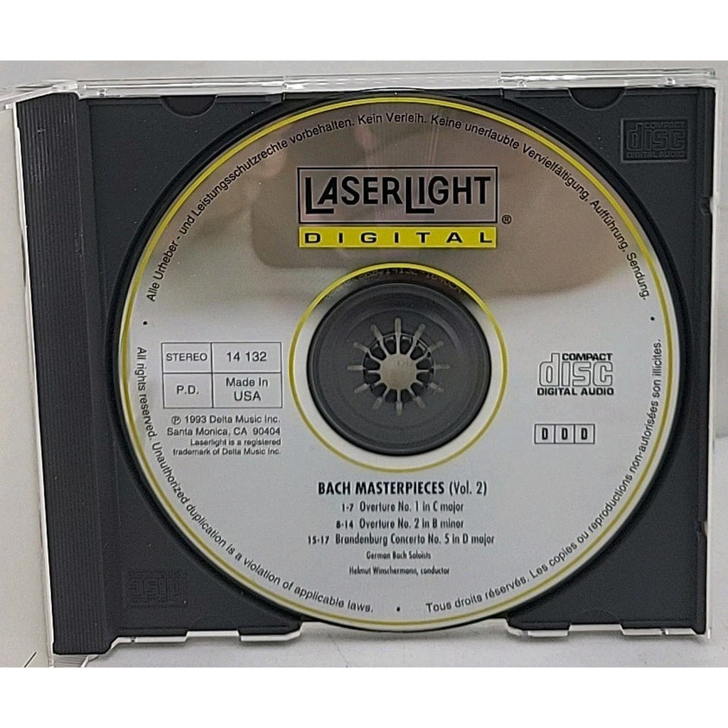 Overture 1/2/Brandenburg Con 5 by J.S. Bach (CD, 1993)