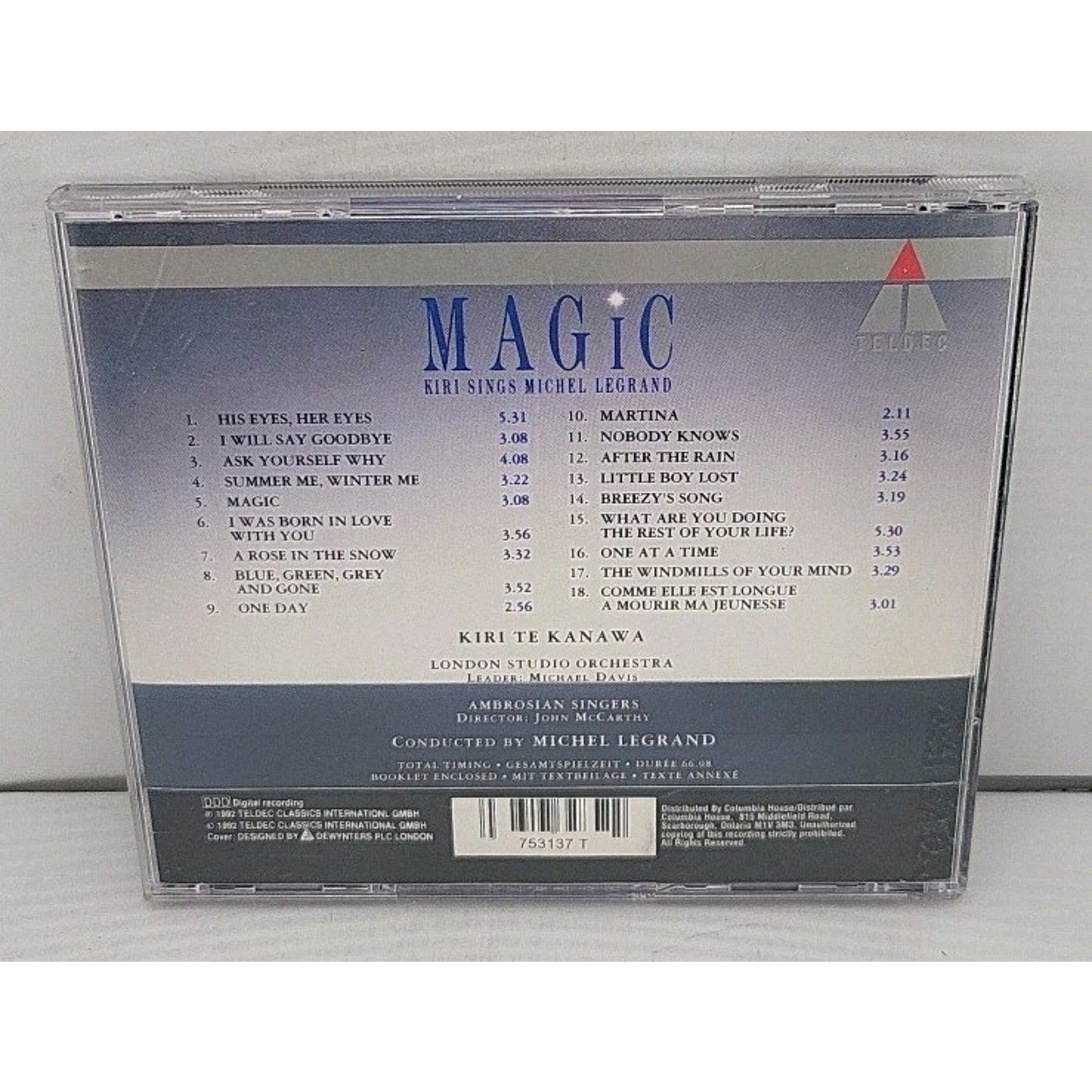 Magic Kiri Sings Michel Legrand CD Classical Vocal Jazz Orchestral Songs