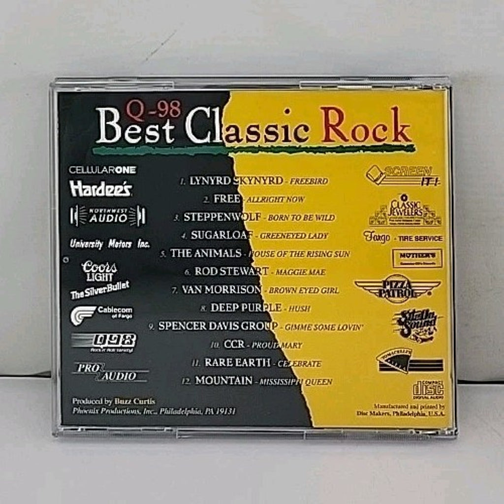 Fargo Moorheads Best Classic Rock Q-98 - 25 Years Of Rocking CD
