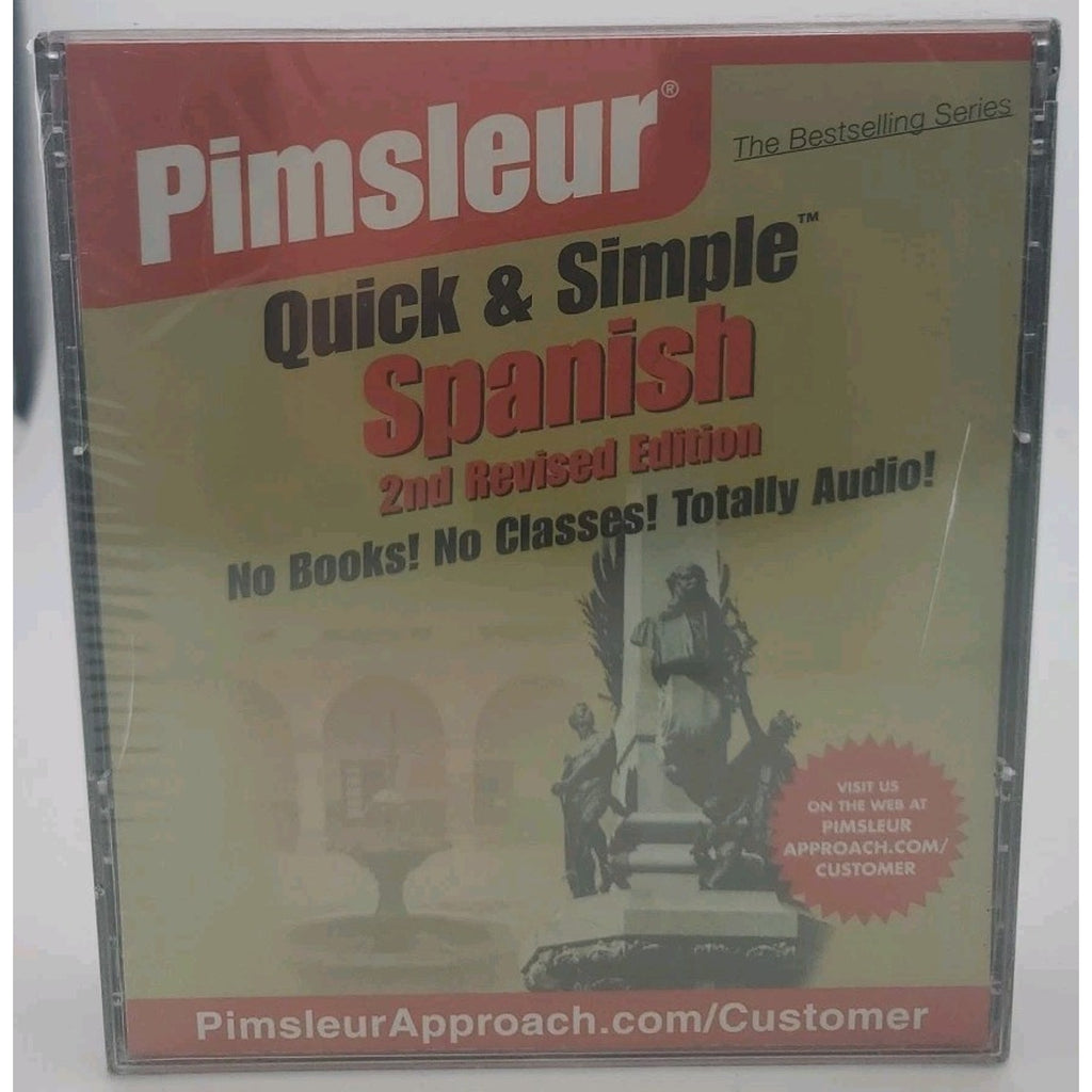Pimsleur Quick Simple Spanish 4 CD Audio 2nd Revised Edition 8 Lessons *New*