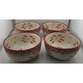 Temp-tations by Tara Old World Cranberry 18oz Bowls Set of 4