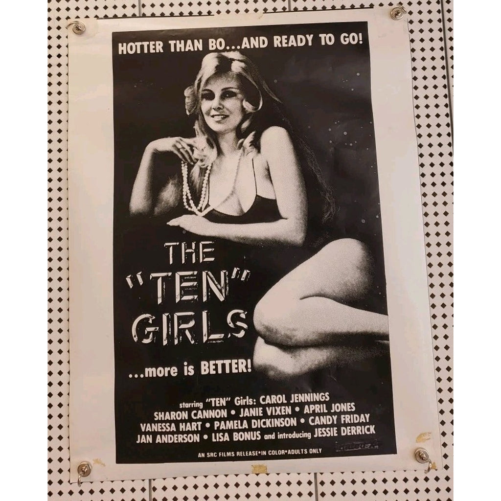 The 'Ten' Girla 1981 Movie Poster 18x58 Carol Jennings Janie Vixen