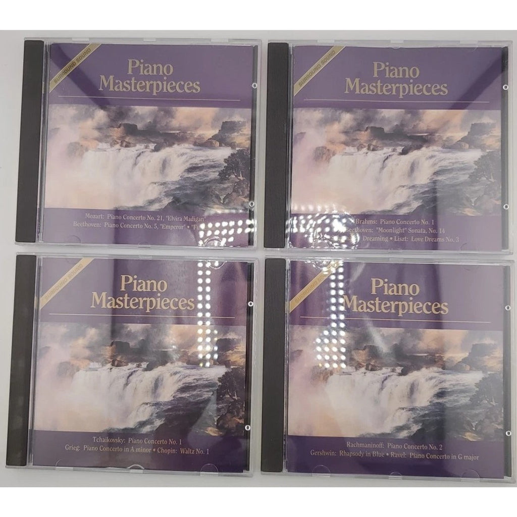 Lot Of 4 Piano Masterpieces by Various (CD, 1992, Classical Heritage)
