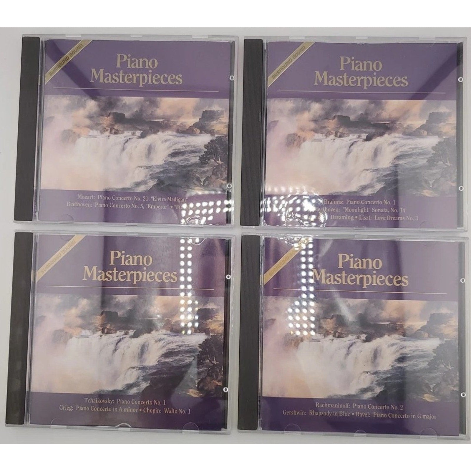 Lot Of 4 Piano Masterpieces by Various (CD, 1992, Classical Heritage)