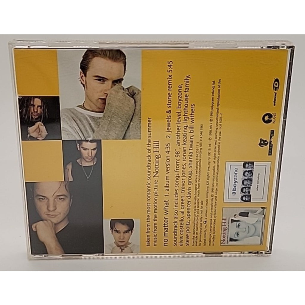 Boyzone - No Matter What CD 1999 Notting Hill 2 TRACK SINGLE