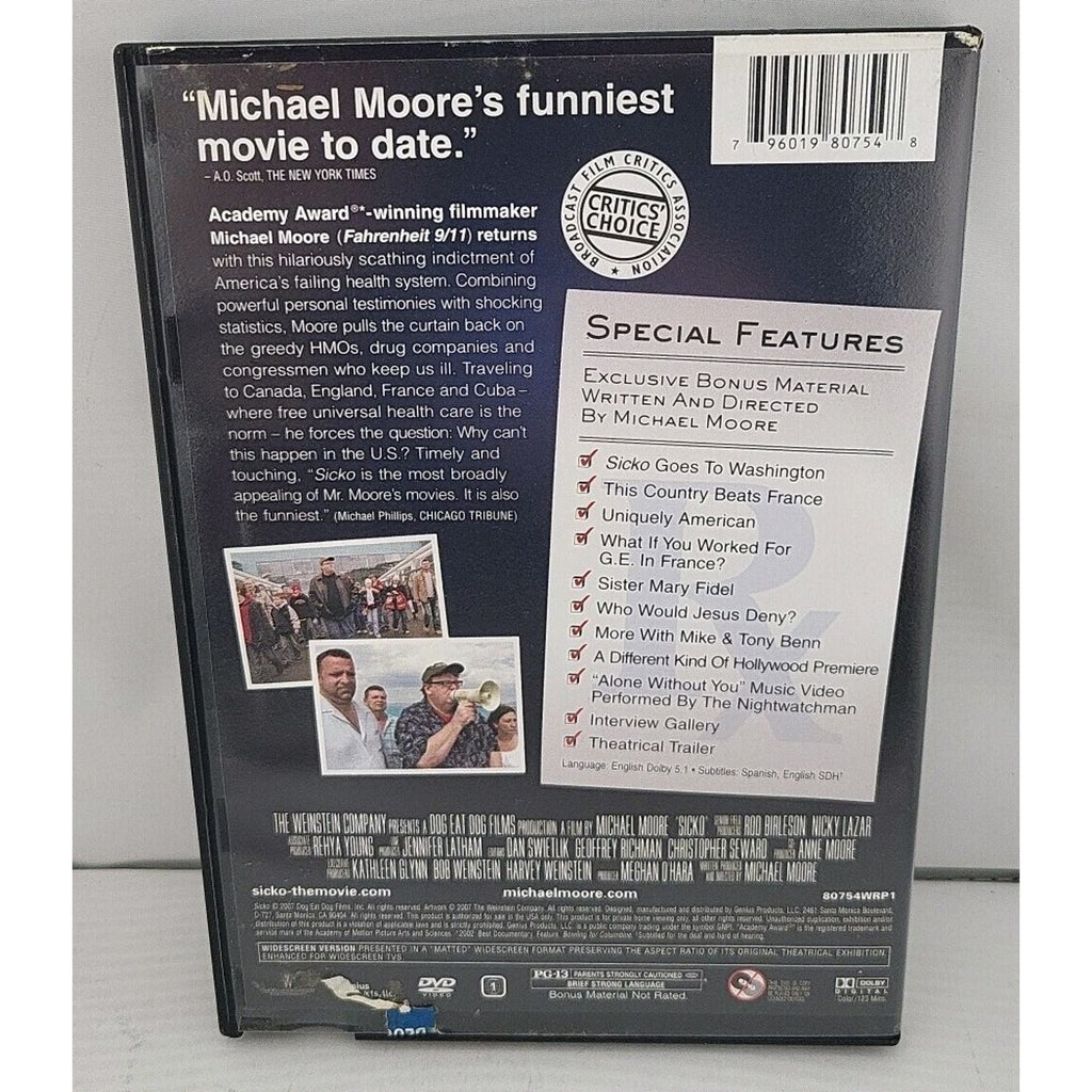 Sicko (DVD, 2007 Special Edition) Blockbuster Exclusive Michael Moore