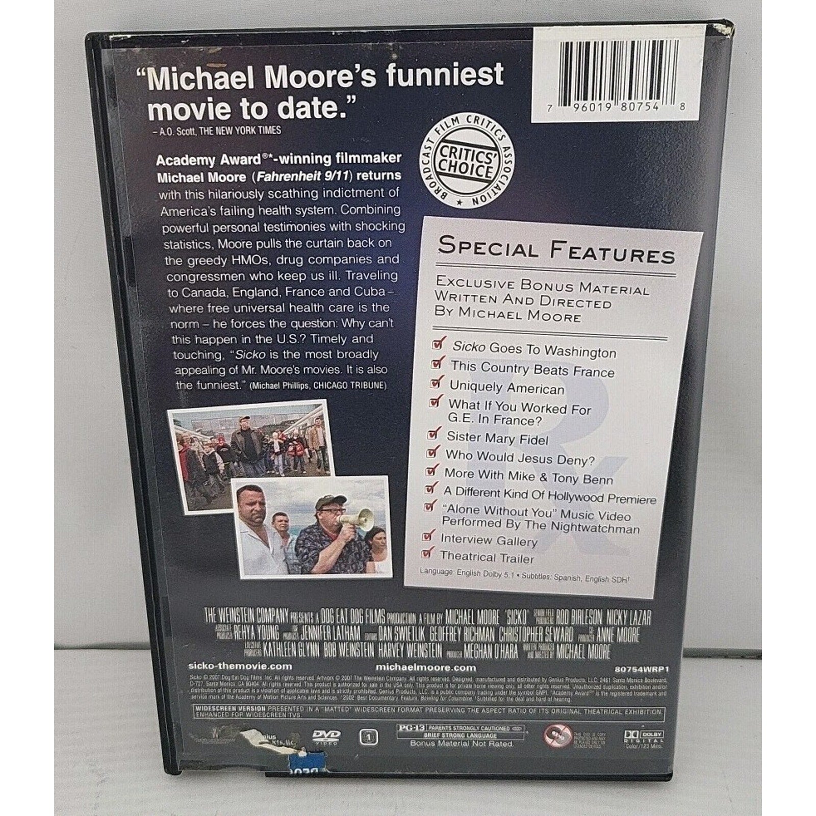Sicko (DVD, 2007 Special Edition) Blockbuster Exclusive Michael Moore