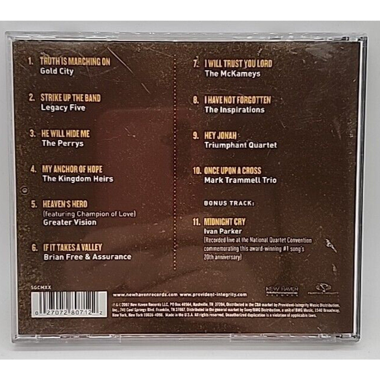 Singing News Fan Awards Top Ten Songs of 2007 by Various (CD, 2007)