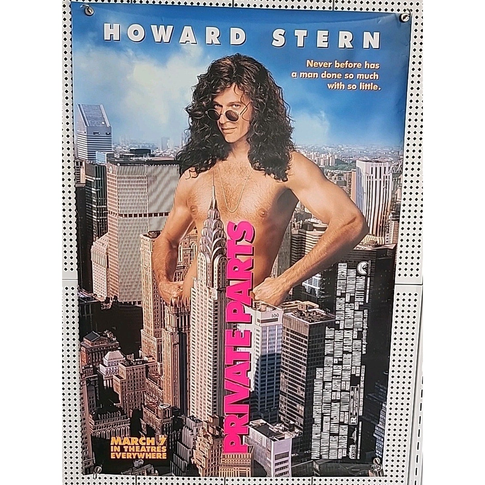Private Parts 1997 Double-Sided Movie Poster 27x40 Howard Stern