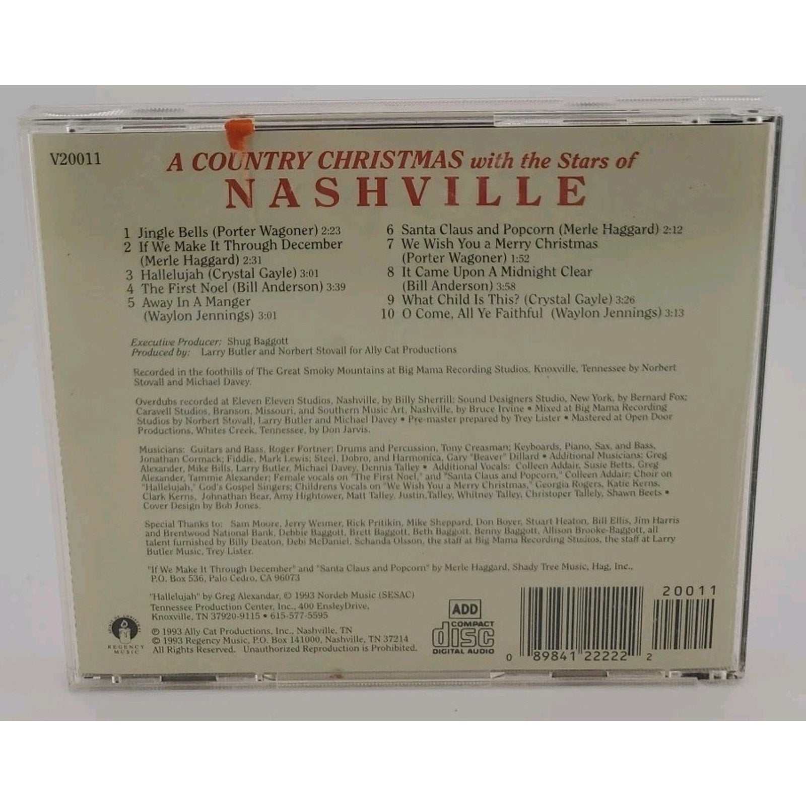 Country Christmas: Stars of Nashville by Various Artists (CD, Jul-1997, Unison)
