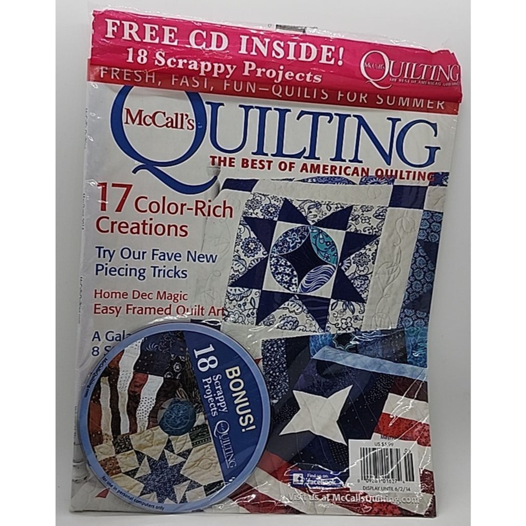 McCall's Quilting Magazine 2014 Galaxy of 8 stars, Cerulean Dreams Quilt Pattern