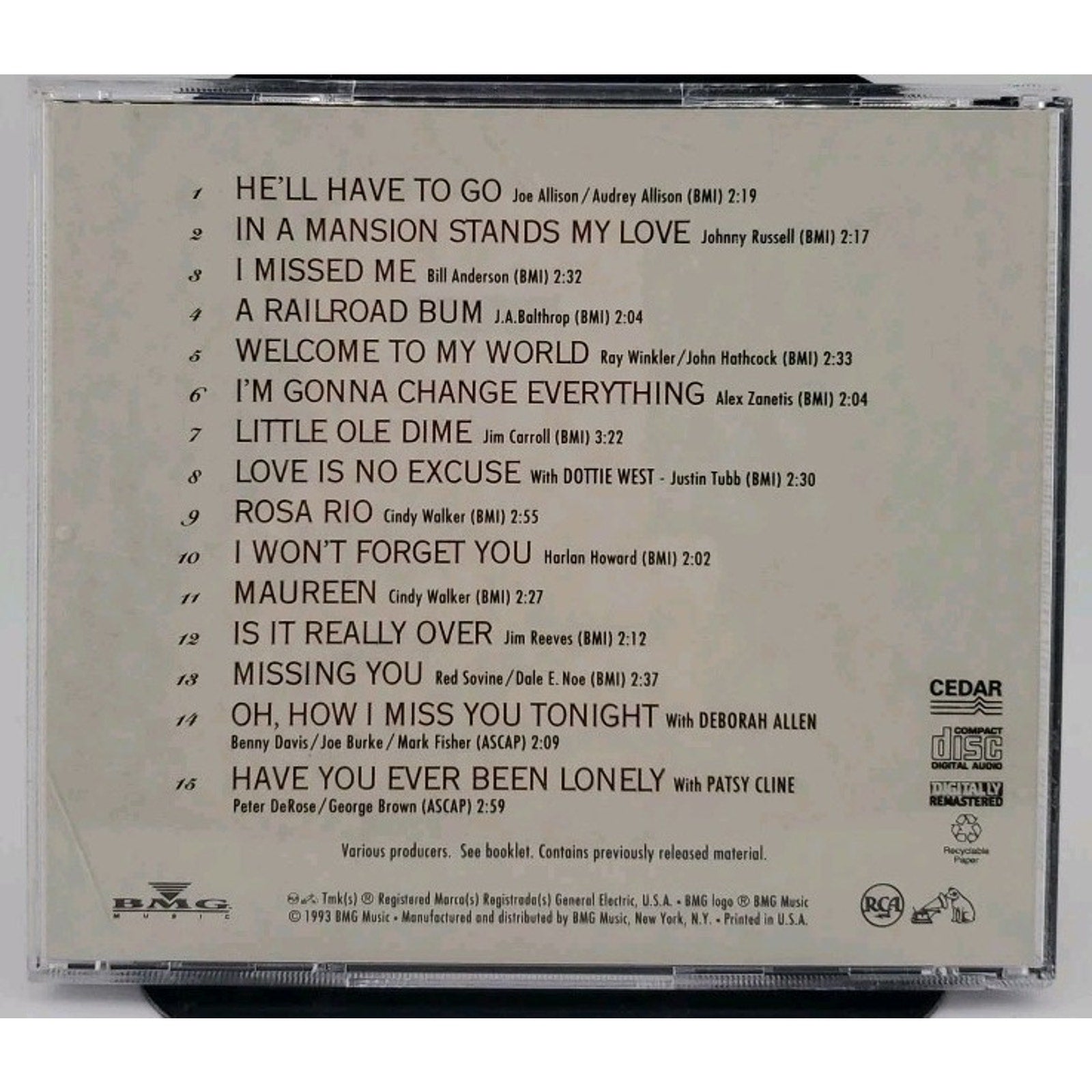 Jim Reeves Welcome To My World The Essential Jim Reeves Collection CD 2 Only