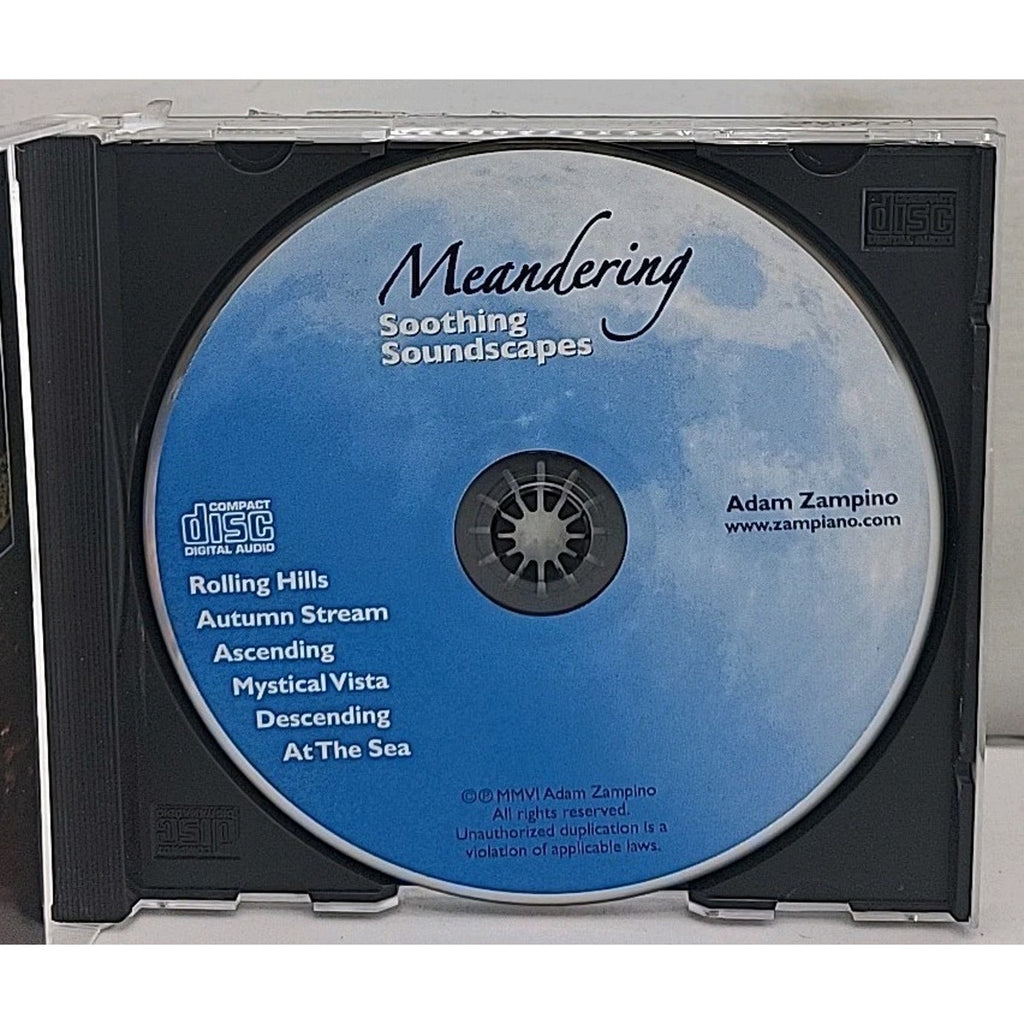 Meandering-Soothing Soundscapes by Adam Zampino (CD, 2006)
