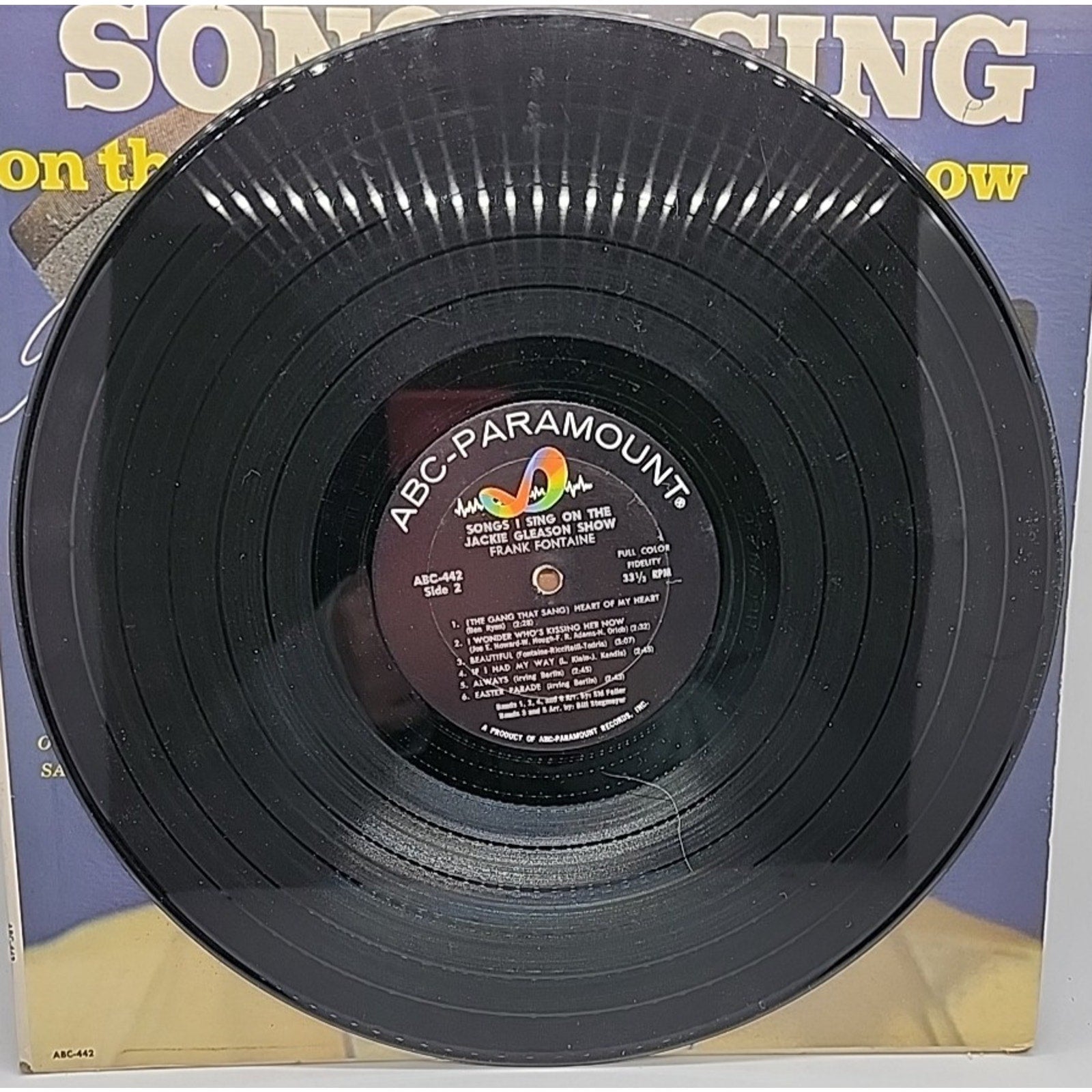 Songs I Sing On The Jackie Gleason Show- Frank Fontaine 12” Blue Cover (Record)