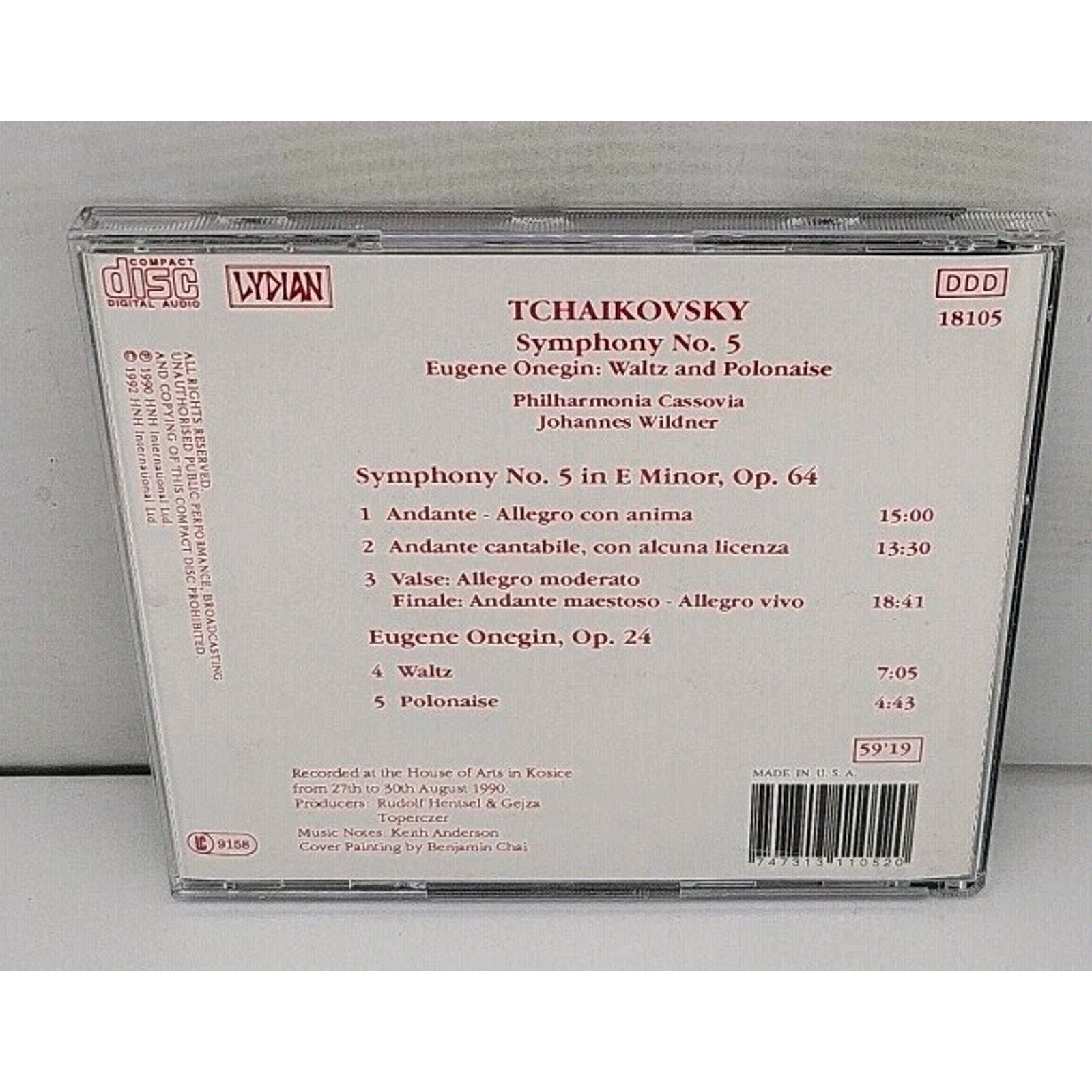 Tchaikovsky: Symphony No. 5 (CD, Jul-1995, Lydian)