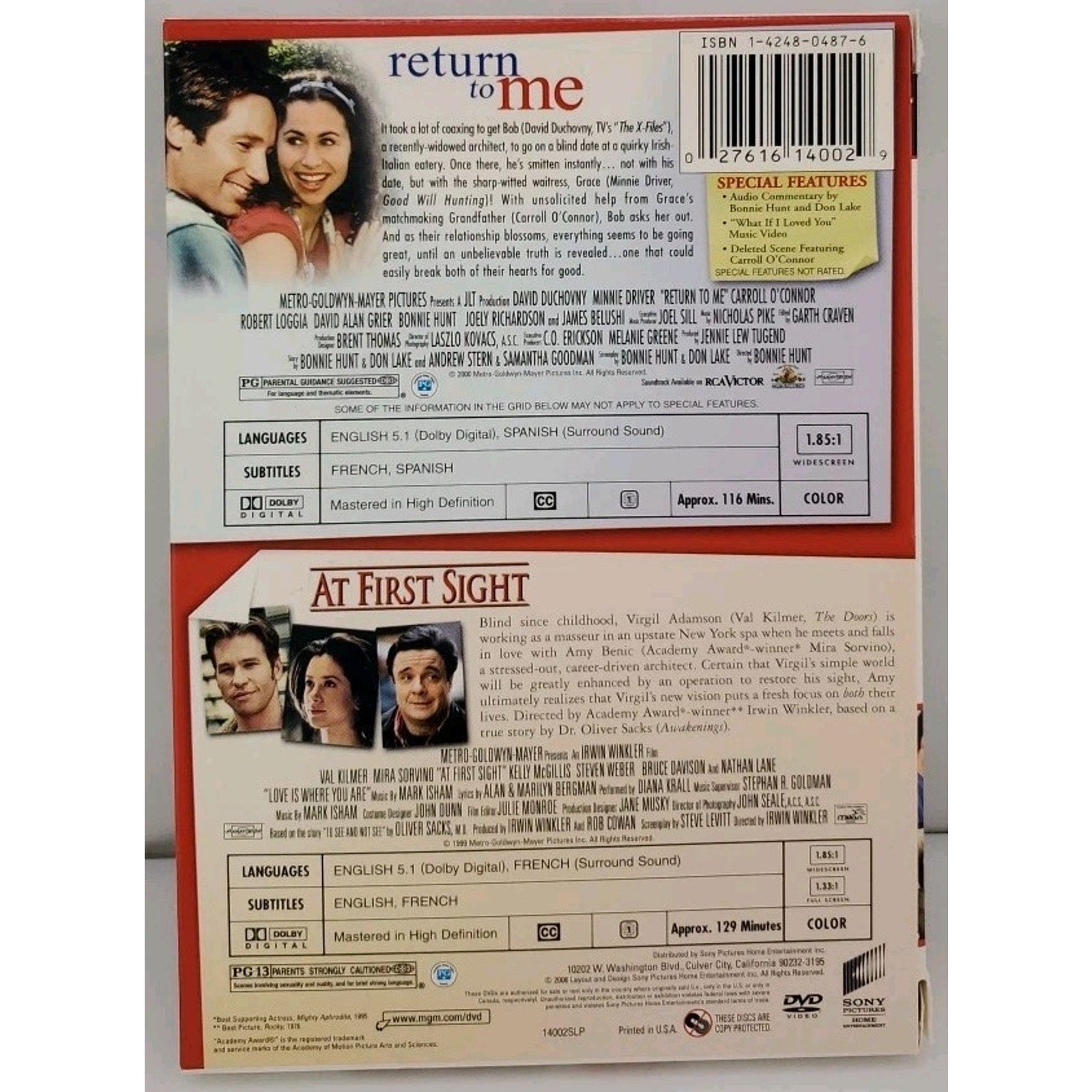 Return to Me/At First Sight (DVD)