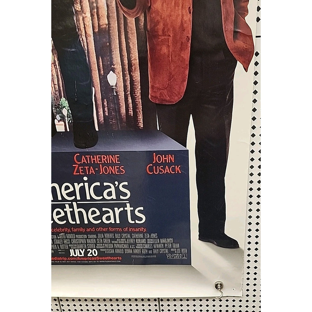 Movie Poster America's Sweethearts Original 27 x 40 Julia Roberts John Cusack
