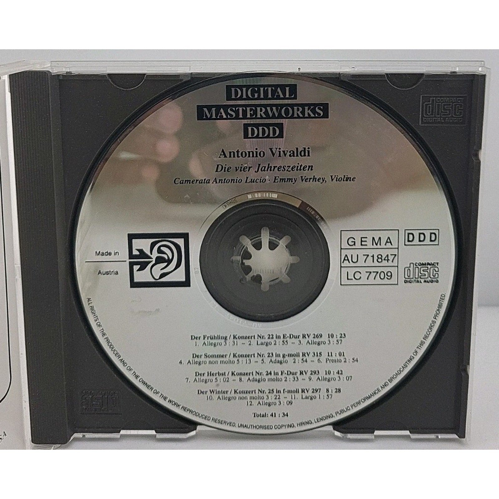 Vivaldi -the Four Seasons - German CD