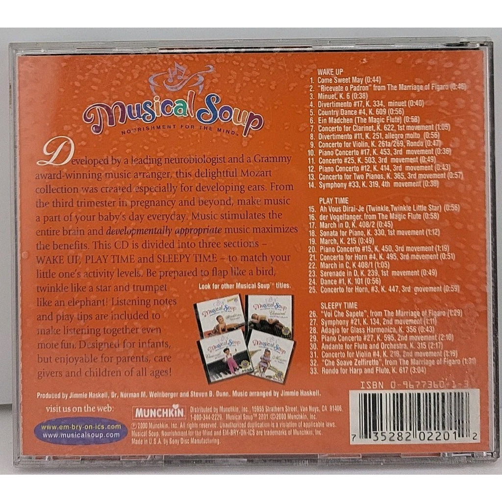 Mozart Wombsong - Audio CD By Musical Soup B62
