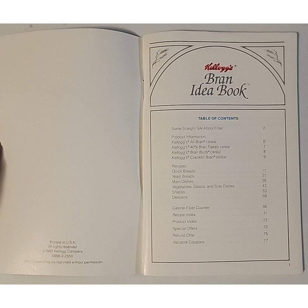 Kellog's Bran Idea Book