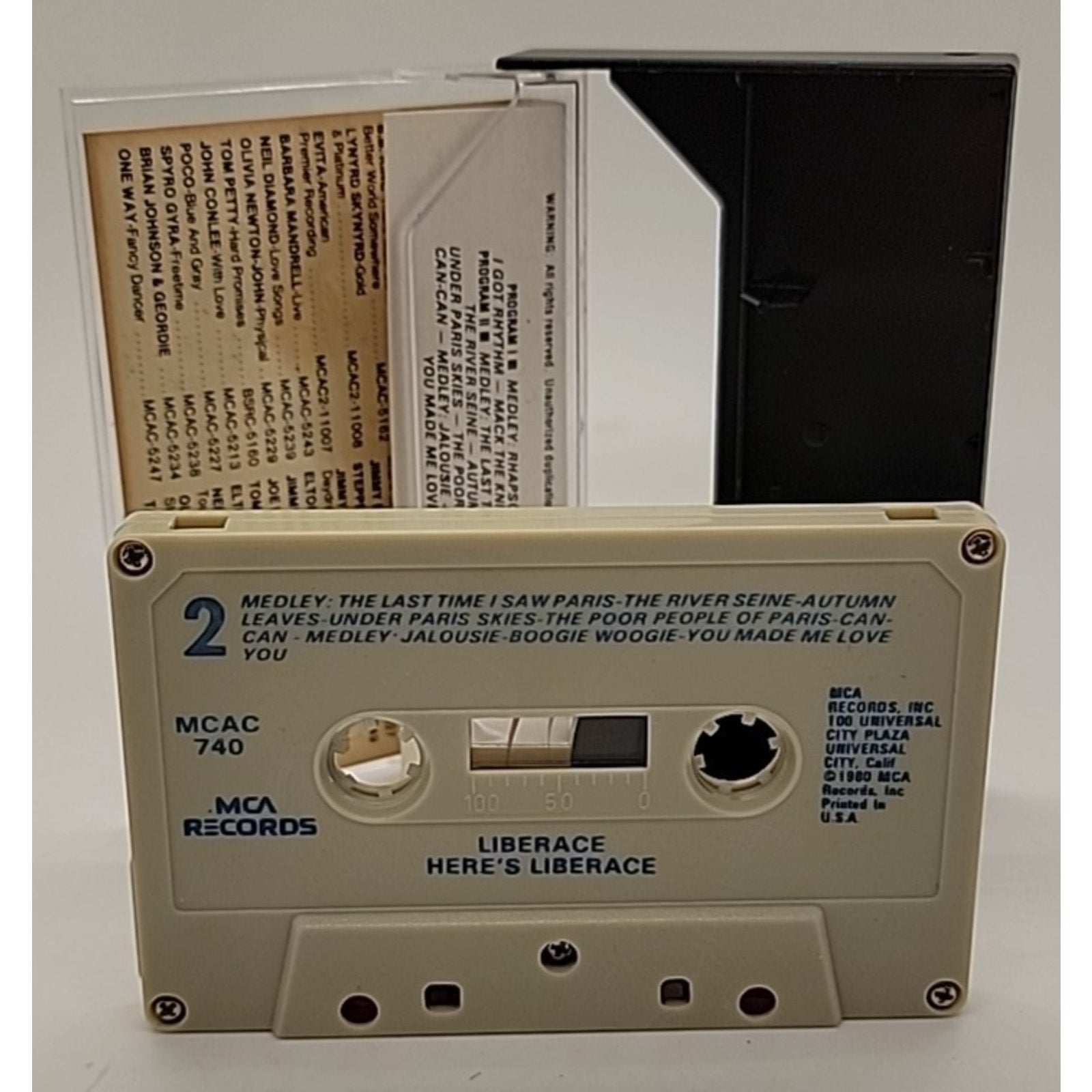Here's Liberace by Liberace (Cassette, MCA)