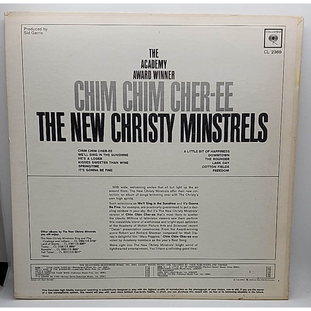 The New Christy Minstrels: Chim Chim Cher-ee 12" (Record)
