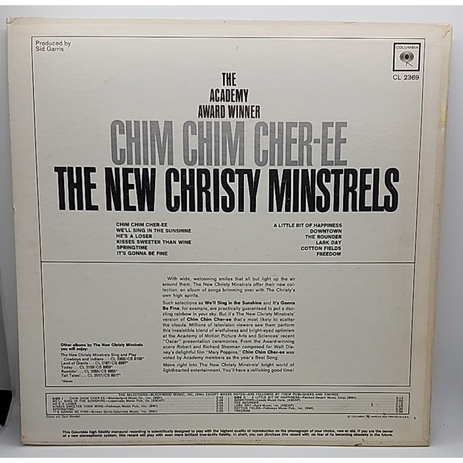 The New Christy Minstrels: Chim Chim Cher-ee 12" (Record)