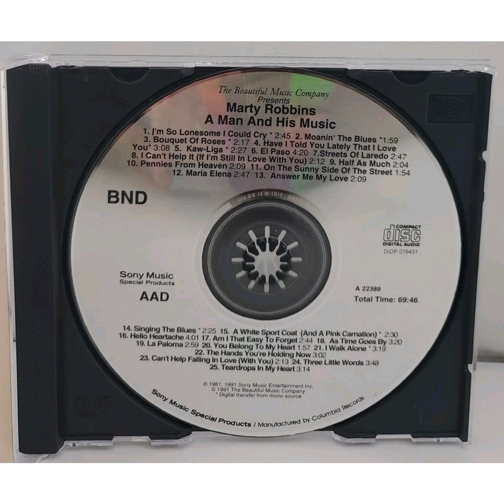 A Man and His Music! by Marty Robbins CD 1991