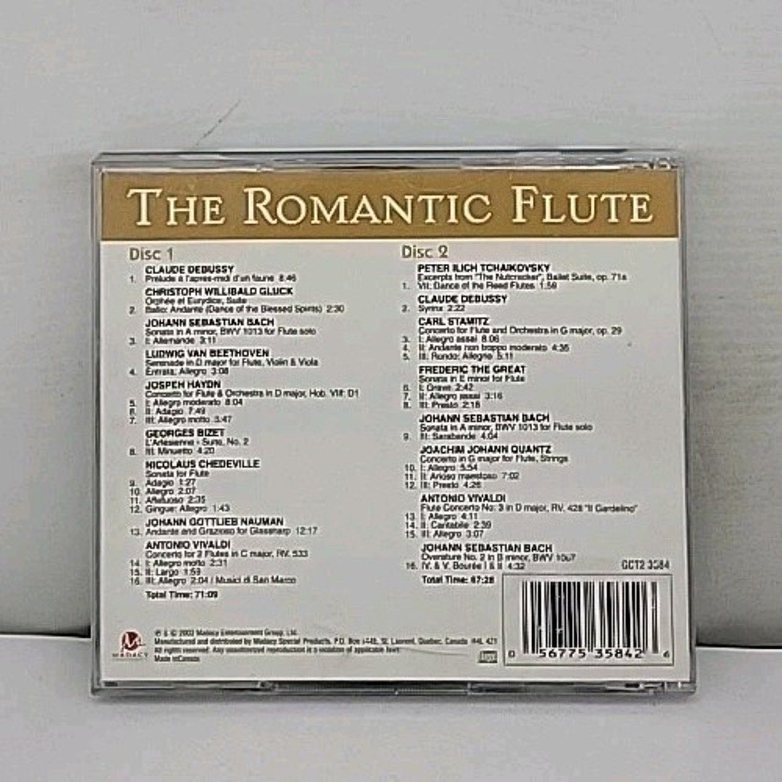 Romantic Flute by Beethoven / Haydn / Vivaldi (CD, 2004)