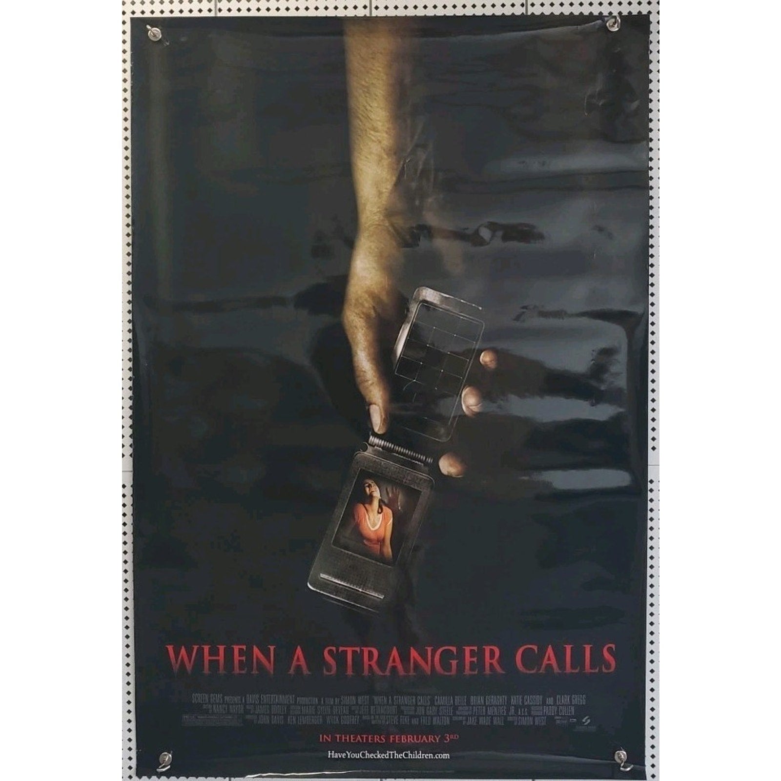 When A Stranger Calls 27x40 D/S Original Movie Poster 2006