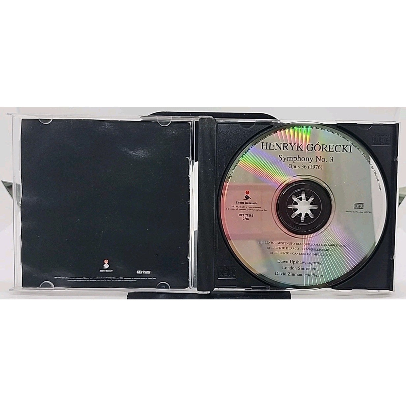 Symphony 3 in Sorrowful Songs by Gorecki / Upshaw, Dawn / Zinman (CD, 1992)
