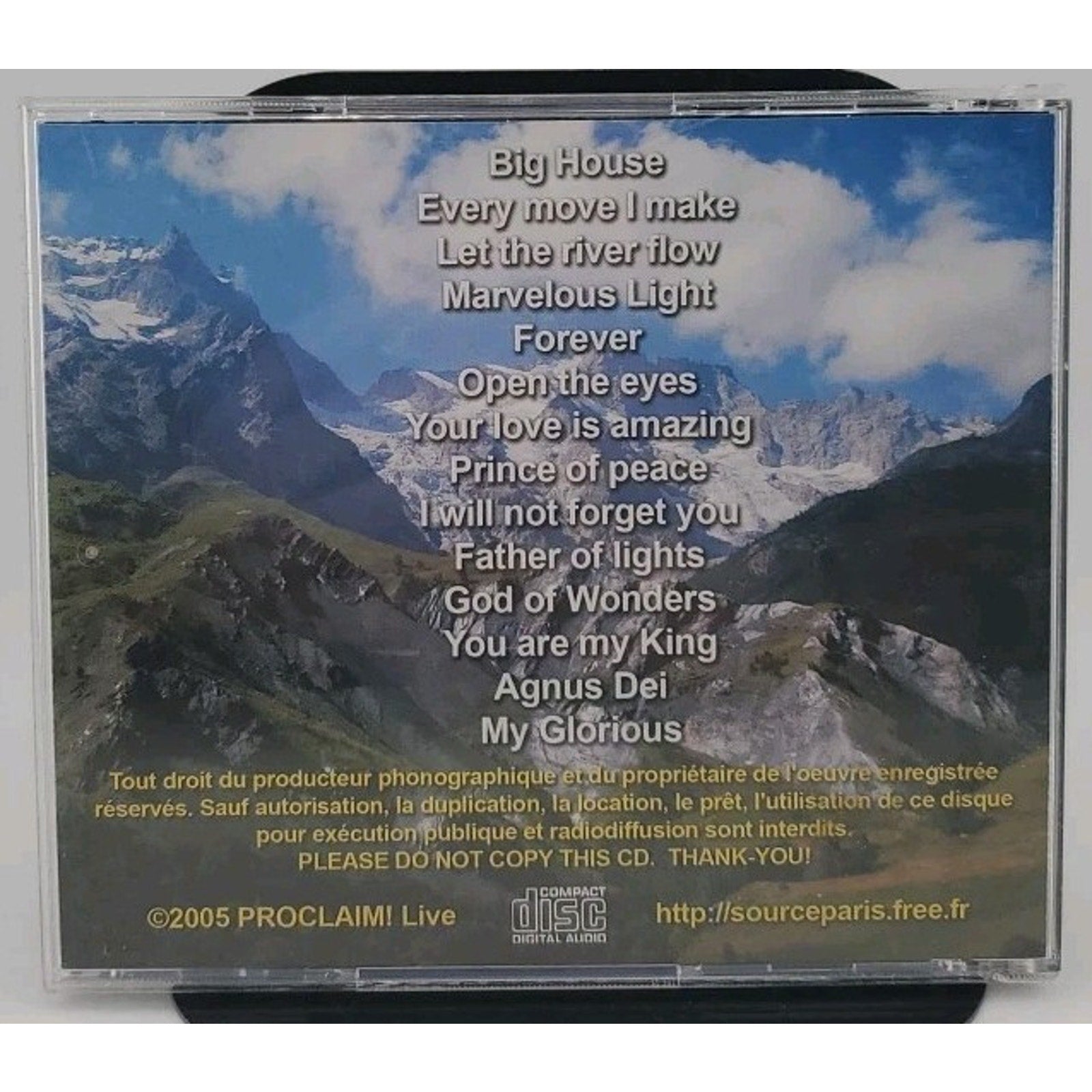 God Of Wonders CD - Camp Des Cimes Louange 2005